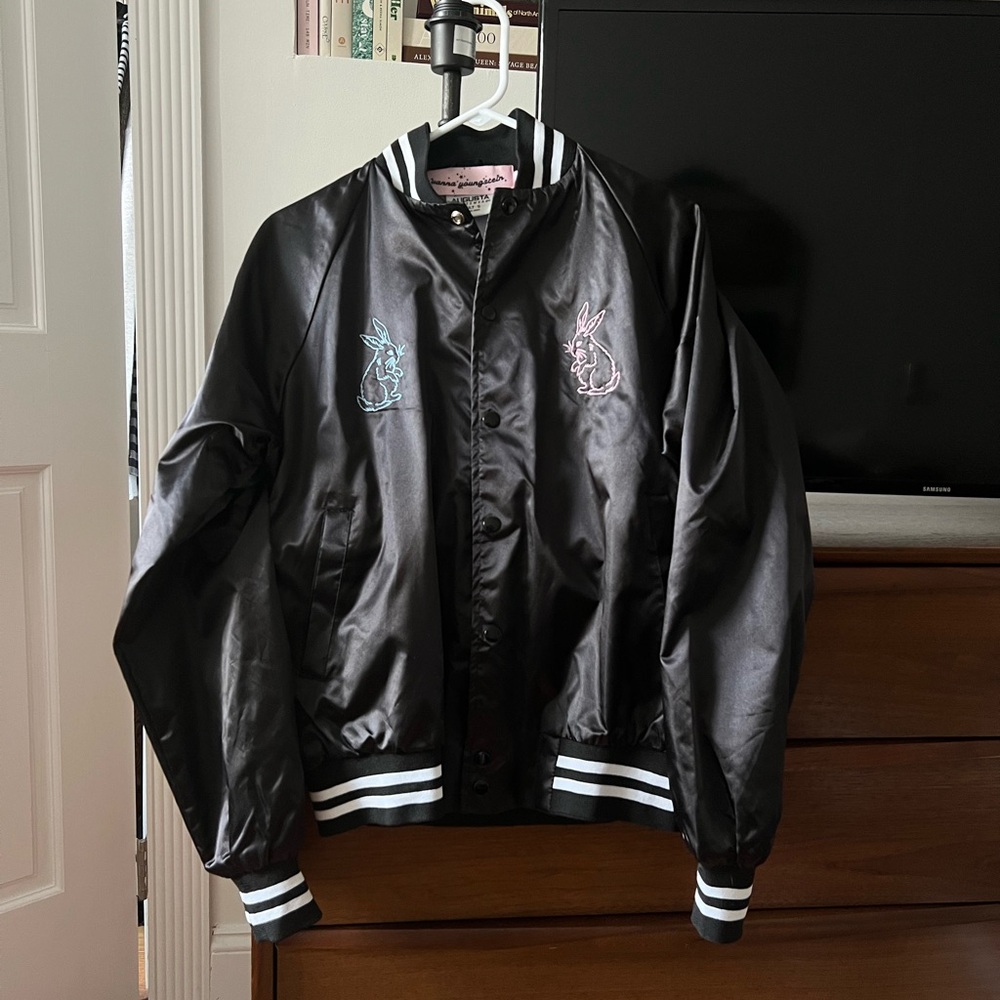 Vanna Youngstein satin bomber jacket
